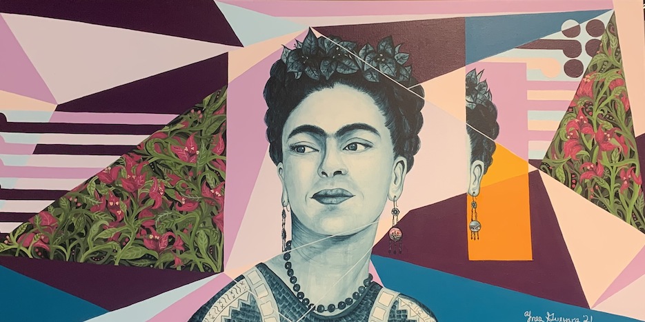 Ynes Guevara | Tribute to Frida Kahlo featuring Gordon Walters and Bugambilias | McAtamney Gallery and Design Store | Geraldine NZ